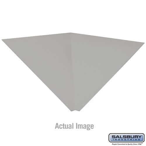 Salsbury Industries Sloping Hood Corner Filler — Metal Lockers 77872GY 820996447296 YourLockerStore