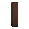 Wood Lockers: Solid Oak Executive Wood Locker - 1 Tier, 1 Wide - Dark Oak - Salsbury Industries