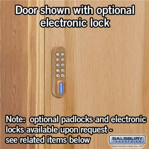 Salsbury Industries Solid Oak Executive Wood Locker — 1 Tier, 3 Wide YourLockerStore