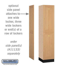 Load image into Gallery viewer, Salsbury Industries Solid Oak Executive Wood Locker — 2 Tier, 1 Wide YourLockerStore