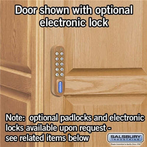 Salsbury Industries Solid Oak Executive Wood Locker — 2 Tier, 1 Wide YourLockerStore