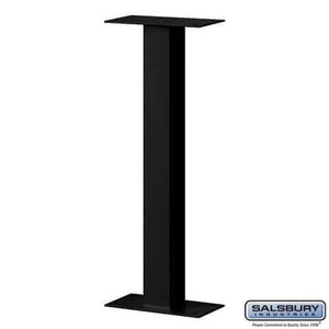 Salsbury Industries Standard Pedestal — Bolt Mounted [Roadside Mailbox and Mail Chest] 4365BLK YourLockerStore