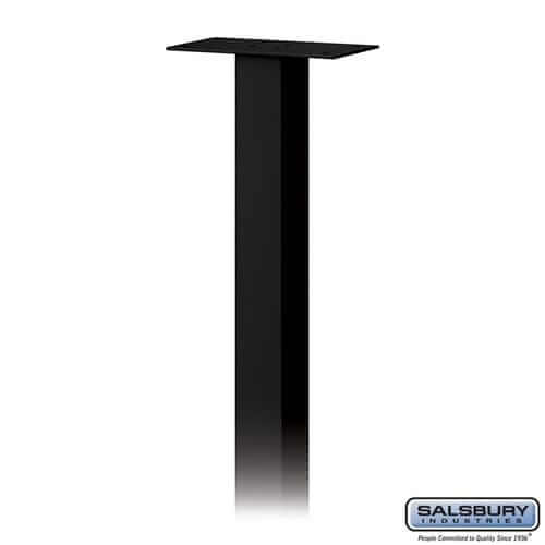 Salsbury Industries Standard Pedestal — In-Ground Mounted 4385BLK 820996100160 YourLockerStore