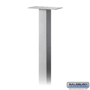 Salsbury Industries Standard Pedestal — In-Ground Mounted 4385SLV 820996100184 YourLockerStore