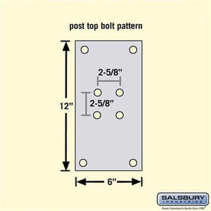 Salsbury Industries Standard Pedestal — In-Ground Mounted YourLockerStore