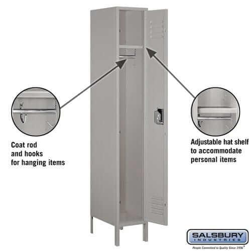 Salsbury Industries Standard Steel Locker — 1 Tier, 1 Wide YourLockerStore