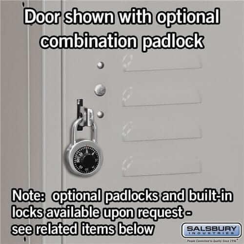 Salsbury Industries Standard Steel Locker — 4 Tier, 1 Wide YourLockerStore