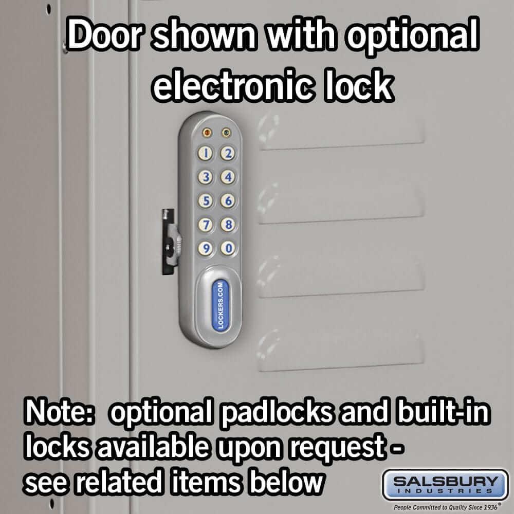 Salsbury Industries Standard Steel Locker — 4 Tier, 1 Wide YourLockerStore