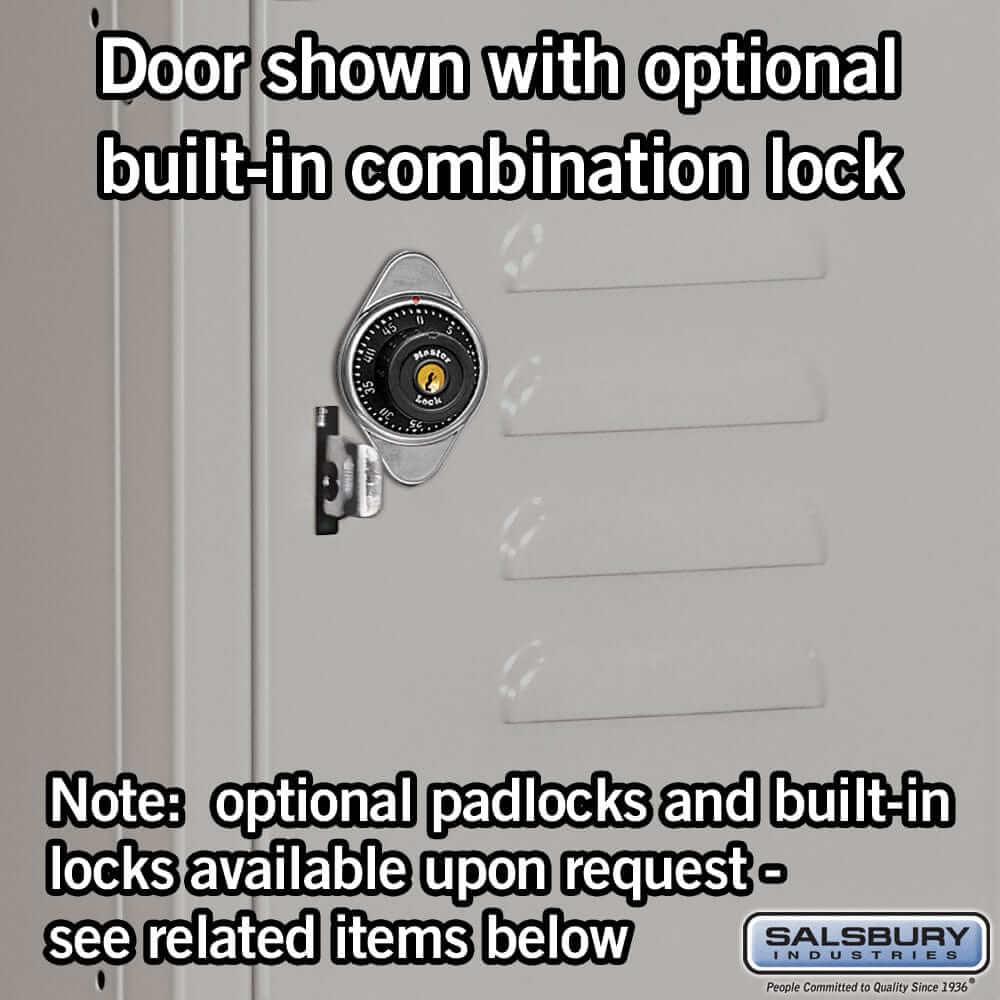 Salsbury Industries Standard Steel Locker — 4 Tier, 1 Wide YourLockerStore