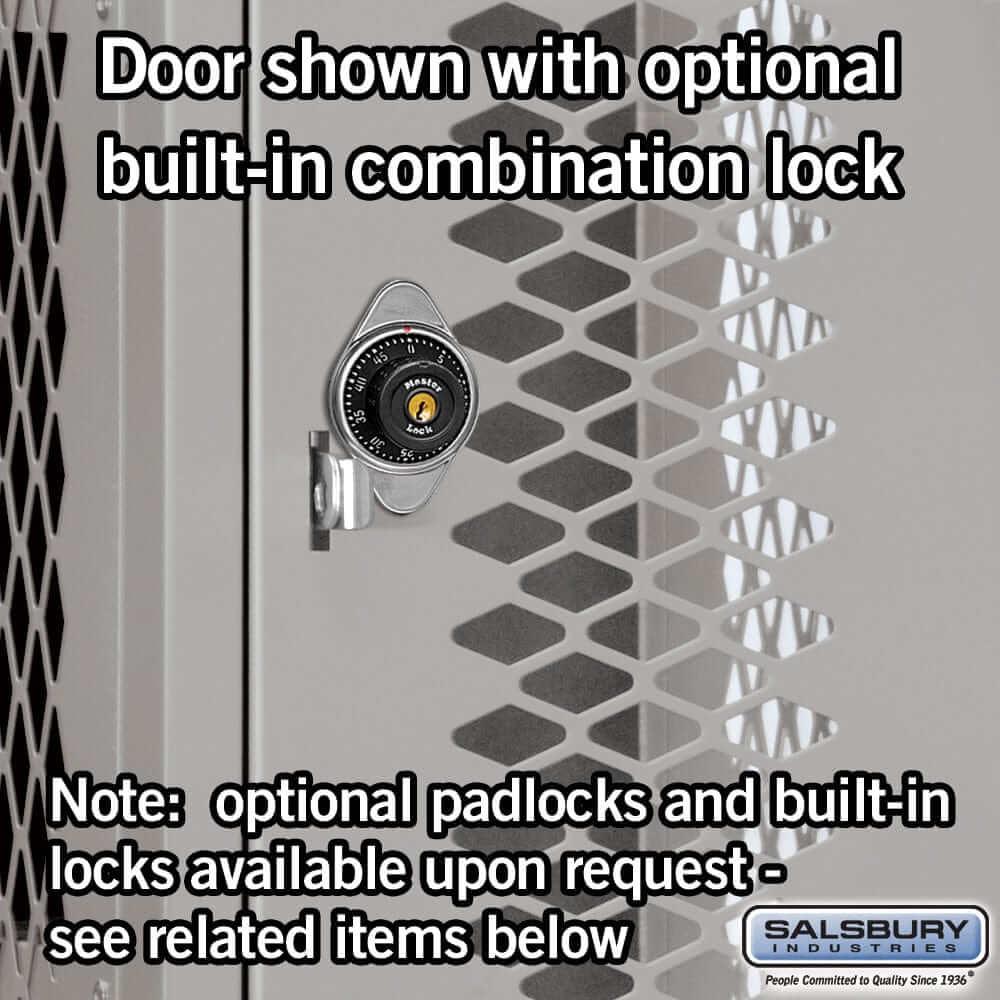 Salsbury Industries Vented Steel Locker — 4 Tier, 1 Wide YourLockerStore