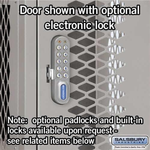 Salsbury Industries Vented Steel Locker — 4 Tier, 1 Wide YourLockerStore