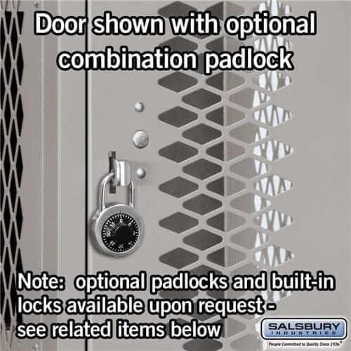 Salsbury Industries Vented Steel Locker — 4 Tier, 1 Wide YourLockerStore