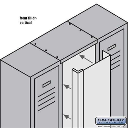 Salsbury Industries Vertical Front Filler — Metal Lockers YourLockerStore