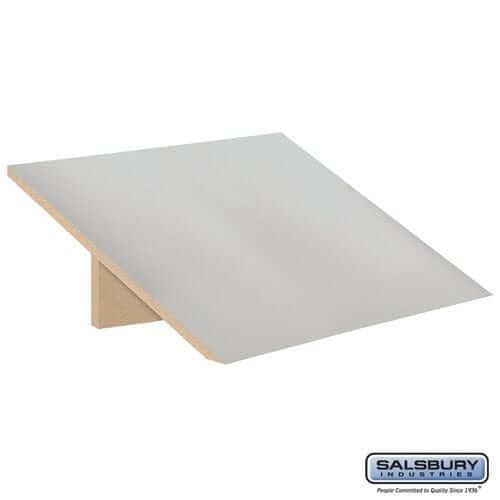 Sloping Hood — Open Access Designer Locker and Designer Gear Locker — 24 Inches Deep — Gray - Your Locker Store